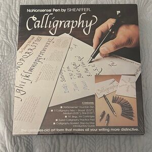 Sheaffer Calligraphy Pen Set - Black with Silver Accents